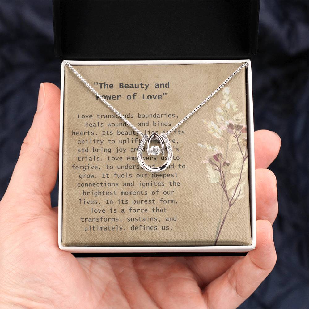 The Beauty and Power of Love Necklace, Couple Necklace, Gift for Her, Gift for Lovers, Couple Jewelry