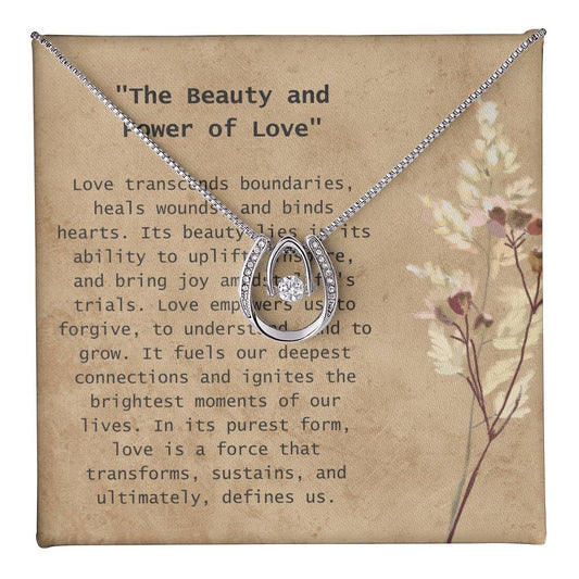 The Beauty and Power of Love Necklace, Couple Necklace, Gift for Her, Gift for Lovers, Couple Jewelry