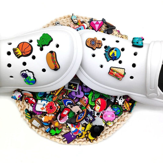 Random Bulk Kawaii Cartoon Charms, Shoe Decorations For Buckle Kids, Shoe Accessories, Clog Charms, Shoe Clips, Shoe Jewelry (50 Pieces)
