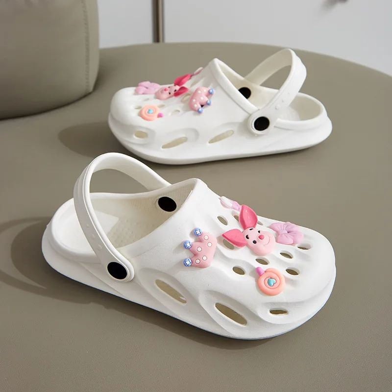 Custom Girls Crocs, Slippers Shoes With Cartoon Charms,  Slippers Non-slip charms, Crocs Charms, Gifts for Friend, Clogs