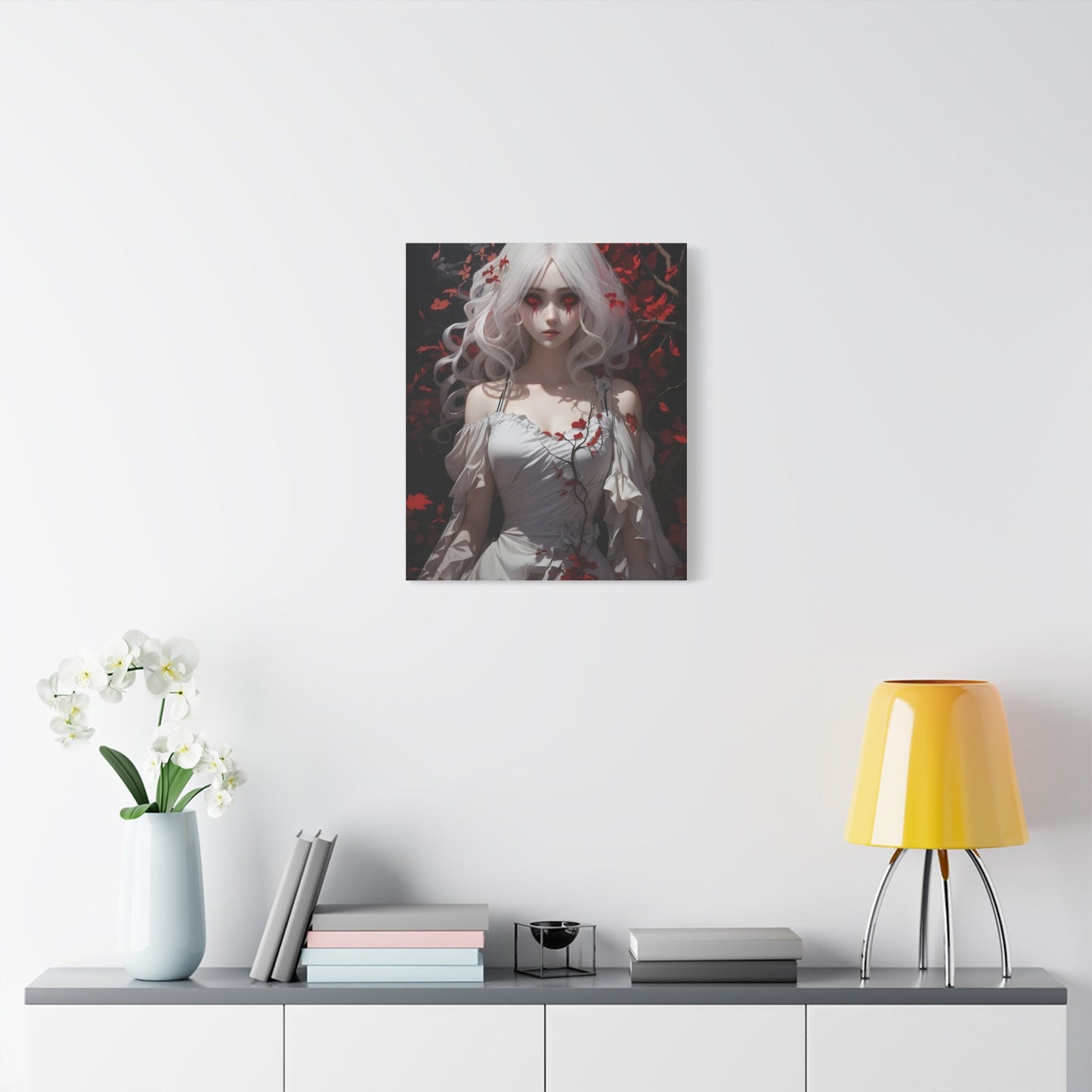 Gotic Girls Canvas Art, Beautiful Anime Poster, Gift, Canvas Painting Art, Large Anime Poster, Manga Canvas Poster
